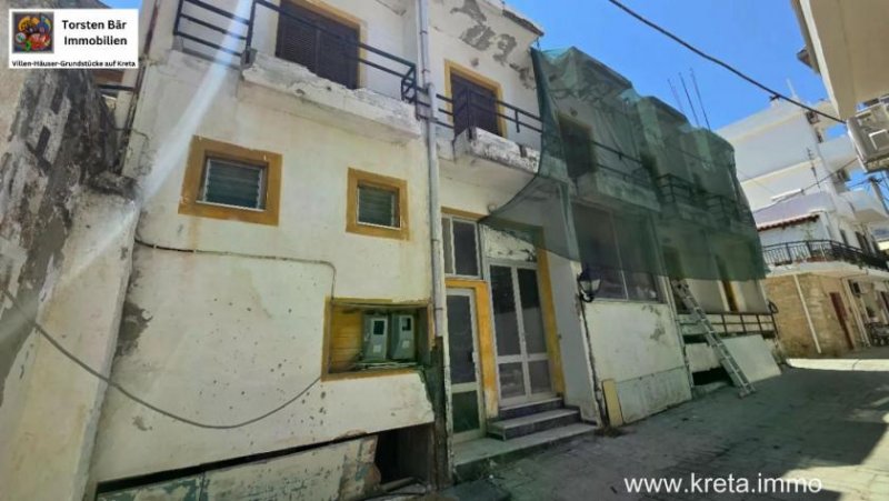 Agia Galini Kreta, Ag. Galini sanierungsbedürftiges Hotel - 19 Zimmer Gewerbe kaufen